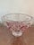 Lalique crystal pedestal centerpiece bowl made of clear crystal with engraved frosted birds. It is an original piece and...