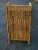 Mid-Century Boho Chic Split Bamboo Rattan Wicker Low Bookcase Etagere in very good vintage condition. Measures 16" in...