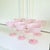 Cotton Candy Pink Ripple Optic Swirl Coupe Champagne Coctail Glasses (Set of 6) For Sale - Image 4 of 5