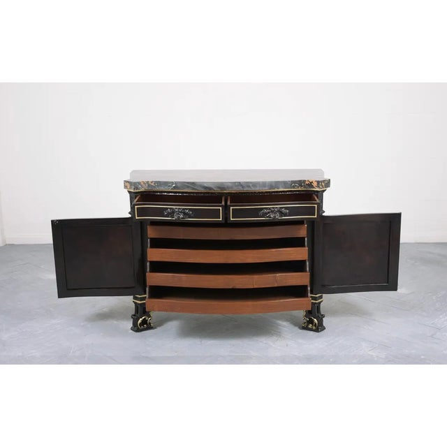 Early 1900s Louis XVI Gilt Marble Chest of Drawers For Sale In Los Angeles - Image 6 of 10