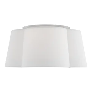 Kate Spade New York by Visual Comfort Studio Bronte Medium Shade Flush Mount in Burnished Brass