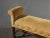 Textile Vintage Ethan Allen Rolled Arm Bench W Gold Velvet Fabric & Decorative Nails For Sale - Image 7 of 12