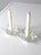 Vintage Cut Glass Star Candle Holders Pair For Sale - Image 10 of 10