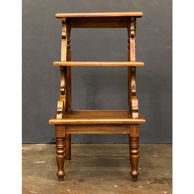 Traditional Library Stair Steps of Mahogany in the Regency Style From England For Sale - Image 3 of 10