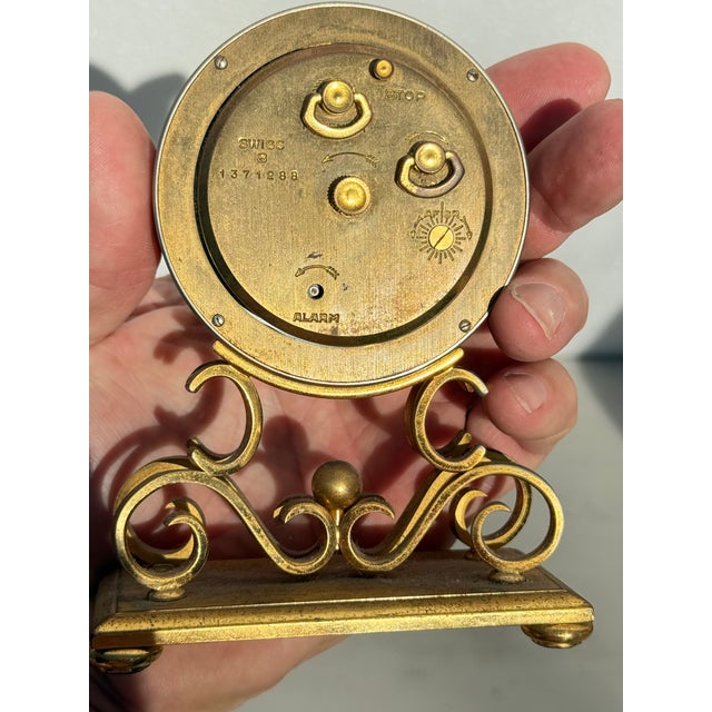 Metal Bucherer Swiss Clock For Sale - Image 7 of 8