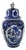 Vintage Large 15" Delft Blue Lidded Baluster Urn Ginger Jar by Boch for Royal Sphinx For Sale