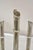 Vintage Hollywood Regency Silver Plated Chrome Faux Bamboo Candlesticks - A Pair For Sale - Image 10 of 11