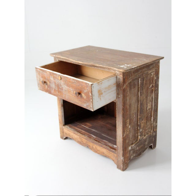 Wood Antique Farmhouse Cabinet For Sale - Image 7 of 18