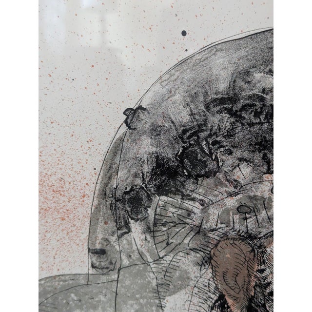 Printmaking Materials Hand Signed by José Luis Cuevas 1968 Color Lithograph "Dreams of Rasputin" #2/100 For Sale - Image 7 of 9