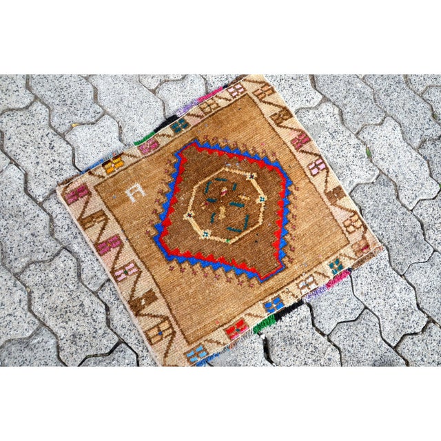 Turkish Vintage Mid Century Turkish Rug For Sale - Image 3 of 6