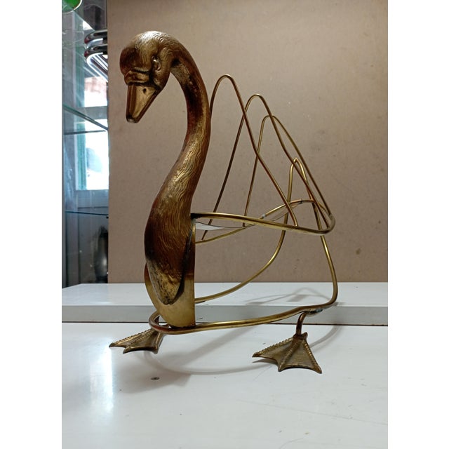 Swan Magazine Holder from Maison Jansen For Sale - Image 15 of 18