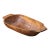 19th Century French Elm Dough Bowl With Hand-Carved Handle For Sale