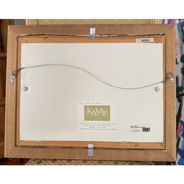 2000 - 2009 Seated Nude by Mary Qian, Oil on Canvas For Sale - Image 5 of 5