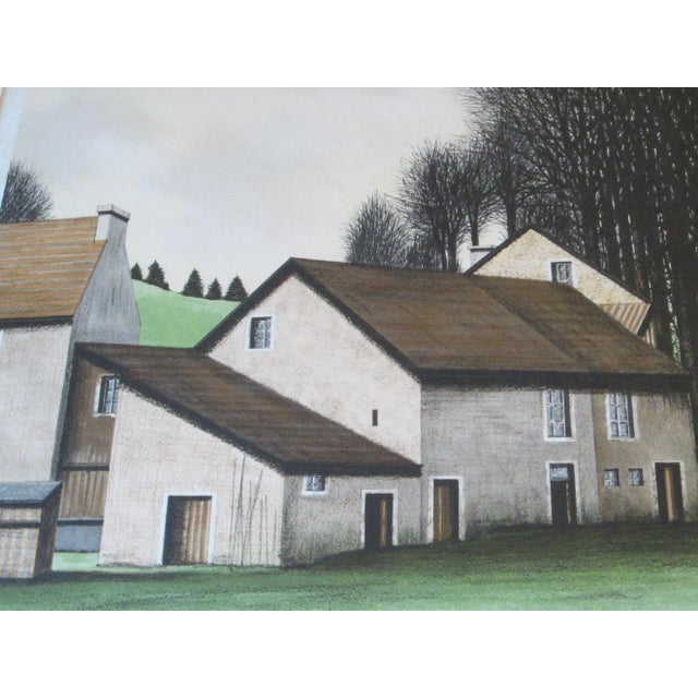 Metal 1970s Jacques Deperthes Impressionist Pencil Signed Gouache For Sale - Image 7 of 16