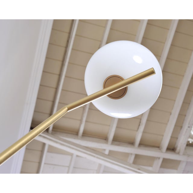 Michael Anastassiades for Flos Brass Globe Ic Floor Lamps - a Pair For Sale - Image 9 of 18