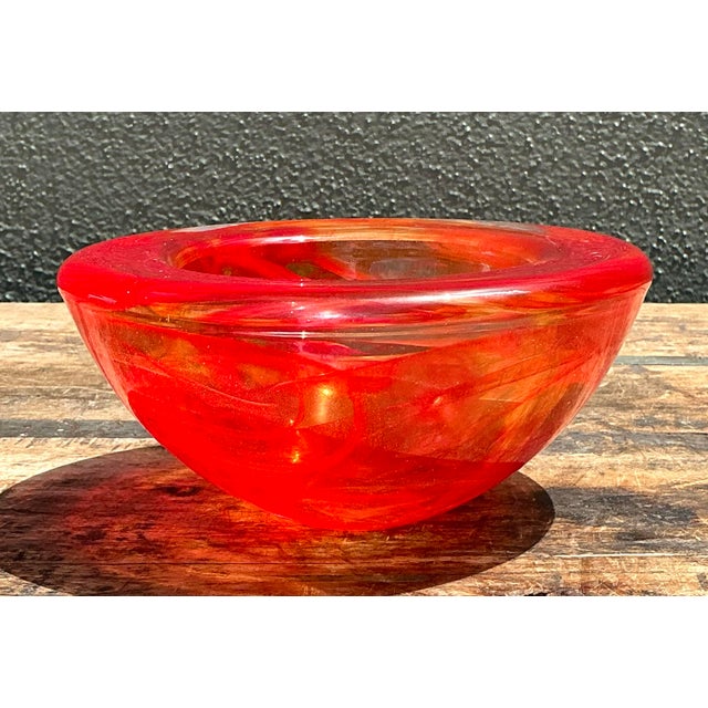 Vintage Kosta Boda Glass “Atoll” Bowl For Sale - Image 12 of 12