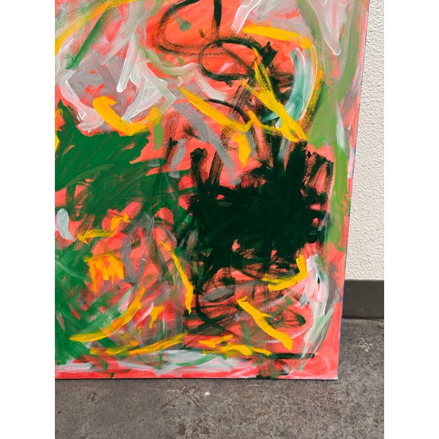 Textile John Fooks Acrylic on Canvas Painting For Sale - Image 7 of 12
