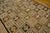 Textile 1960s Earth Tones Diamond Square Vintage American Hooked Rug 6' X 8'7" Knotted Pile Wool Carpet For Sale - Image 7 of 9