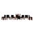 Wood Vintage Monk Chairs in Black Leather and Mahogany by Afra & Tobia Scarpa for Molteni, 1973, Set of 8 For Sale - Image 7 of 18