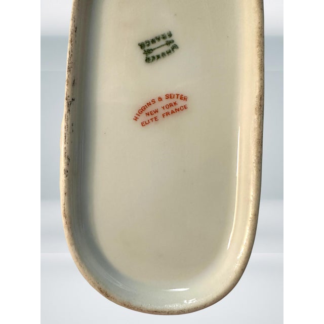 French Porcelain Serving Platter, Higgins & Seiter (Retailer), 16", Ca 1900 For Sale - Image 10 of 12