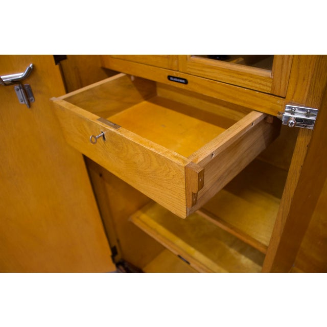 Vintage Art Deco Oak Wardrobe from Compactum, 1930s For Sale - Image 9 of 14