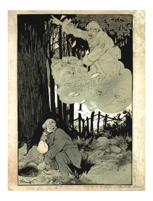 Unknown, The Apparition, Ink, 1918