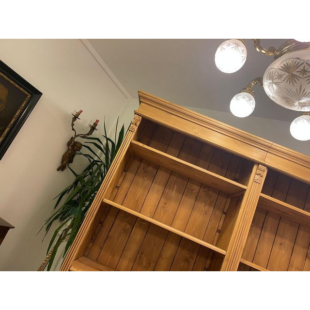 Double Shelf Bookshelf in Spruce For Sale - Image 5 of 16