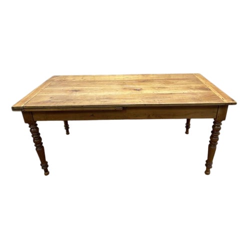 Louis Philippe Farm Table in Wood For Sale
