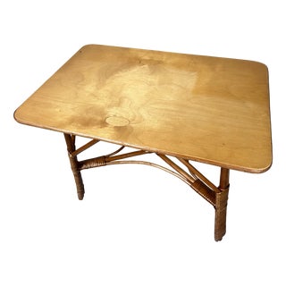 Vintage Rattan Table, 1970s For Sale