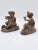 French Gourgeous Set of 2 French Bronze Sculpture by E. Rossy ,Putti Cherubs Holding a Wine Cup For Sale - Image 3 of 18