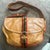 Contemporary 1990s Iconic Brown Leather and Velvet Messanger Bag by Roberta Di Camerino For Sale - Image 3 of 18