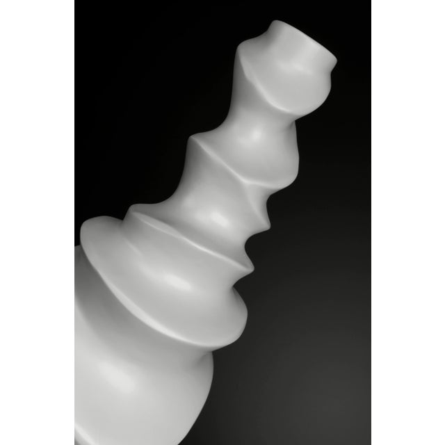 Contemporary Shar Pei Bottle, Small in Grey Ceramic from VGnewtrend For Sale - Image 3 of 8