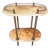 Vintage Hollywood Regency Brass & Onyx Two-Tier Console Table With Gallery Rail For Sale