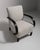 20th Century Czech Republic Dove Grey Bentwood-Arm Lounge Chair For Sale - Image 10 of 11
