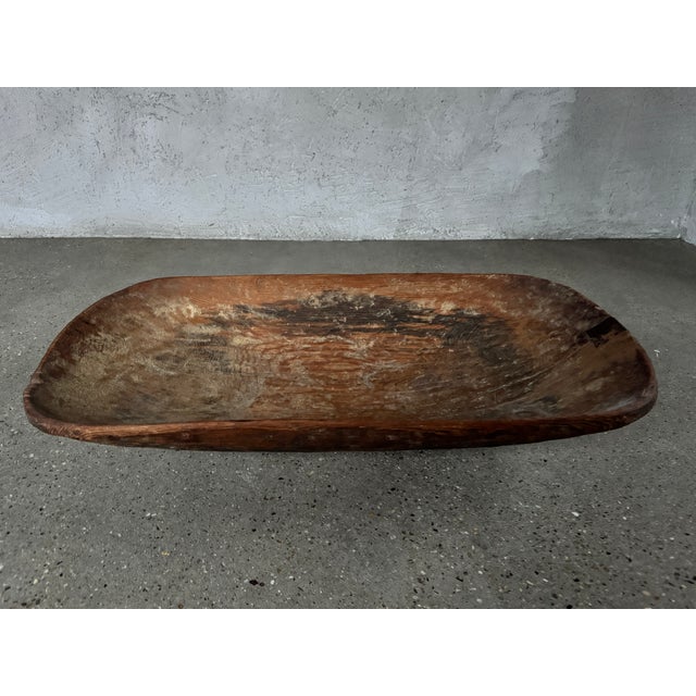 Late 20th Century Carved Wood Trough For Sale - Image 11 of 11