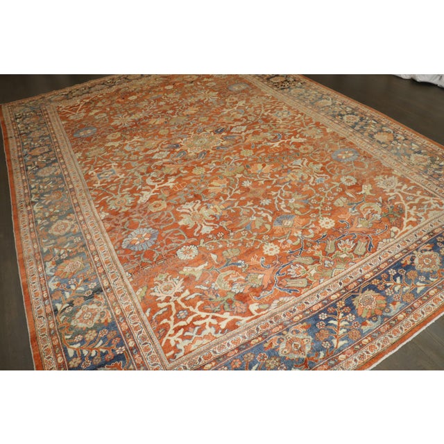 Lovely Antique Persian Mahal - 10'3" x 13'11" For Sale - Image 9 of 11