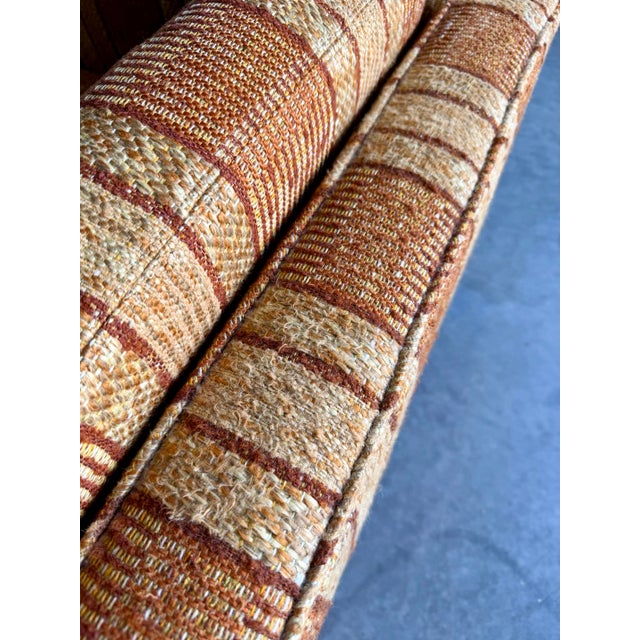 Mid Century Modern Founders Furniture Nubby Striped Club Chair For Sale - Image 12 of 12
