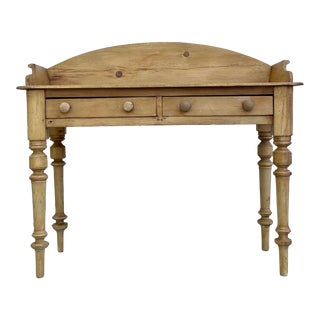 19th Century English Pine Washstand For Sale