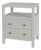 Nora 21 in. W Rectangular Wood 2 Drawer Nightstand with Open Shelf, Sage Green For Sale