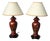 Limoges Porcelain Bedside Lamps, 1970s, Set of 2 For Sale