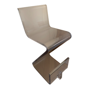 Jason R. Thomas Lucite “Z-Form” Chair — Signed