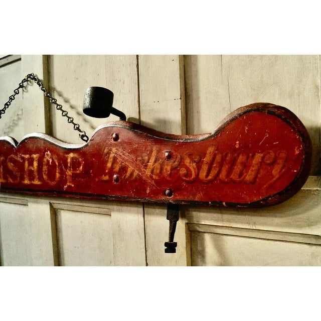 Antique Butchers Cart Advertising Board For Sale - Image 4 of 9