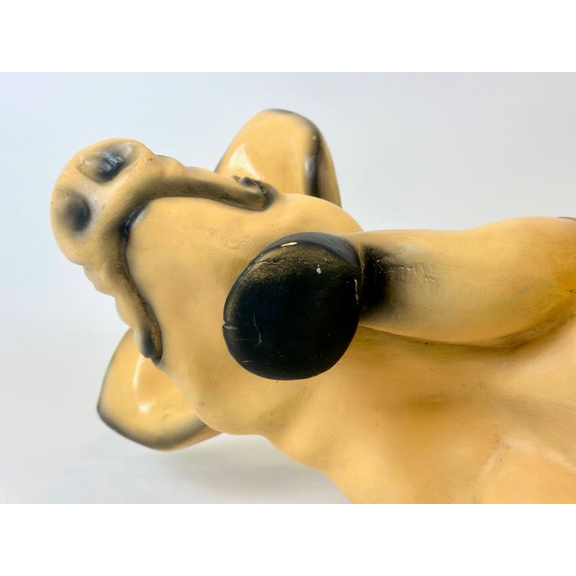 Large Vintage Resin Garden Pig Figure, 1980s For Sale - Image 4 of 14