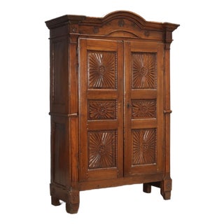 Walnut Double Body Wardrobe For Sale