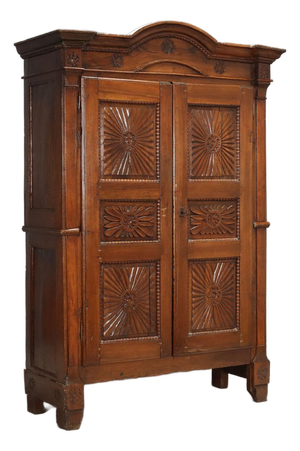Walnut Double Body Wardrobe
