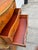 Gemstone Vintage French Provincial Bombe Highboy Dresser With Inlaid Wood & Gilt Trim, Serpentine Front For Sale - Image 7 of 12