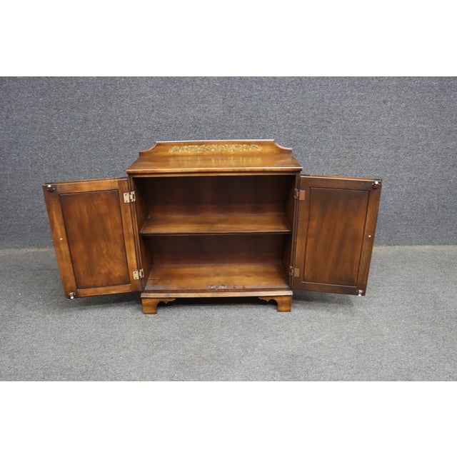 Hitchcock Stenciled Maple Two-Door Console Cabinet For Sale - Image 10 of 12