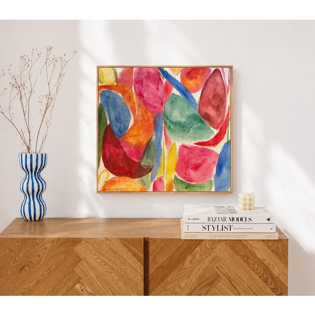 This work began with a piece of raw linen I found at home. Without a fixed plan, I painted on it, cut it into two pieces,...