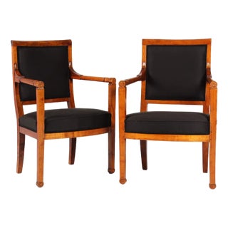Set of Armchairs in Cherry, France, 1800s For Sale