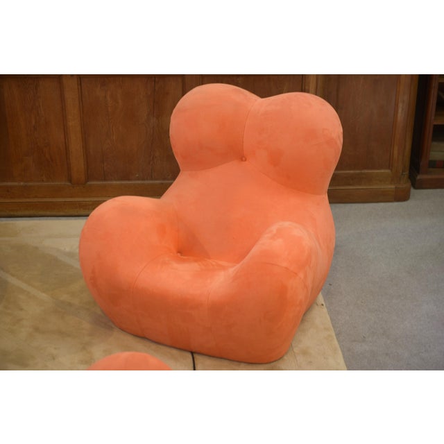 Mamma Chairs with Ottomans by Gaetano Pesce, 1990s, Set of 4, in Very Good conditions. Designed 1990 to 1999 I have...